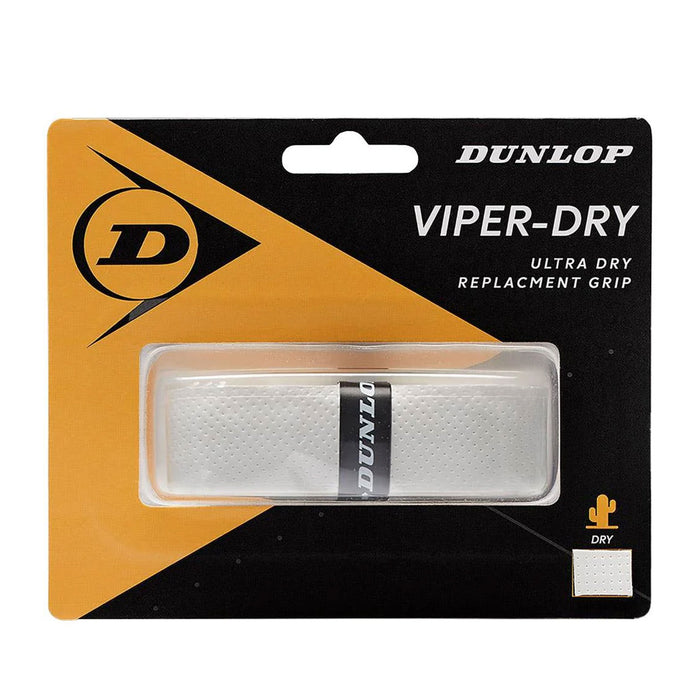 dunlop viper dry cushion grip sweat absorbing white