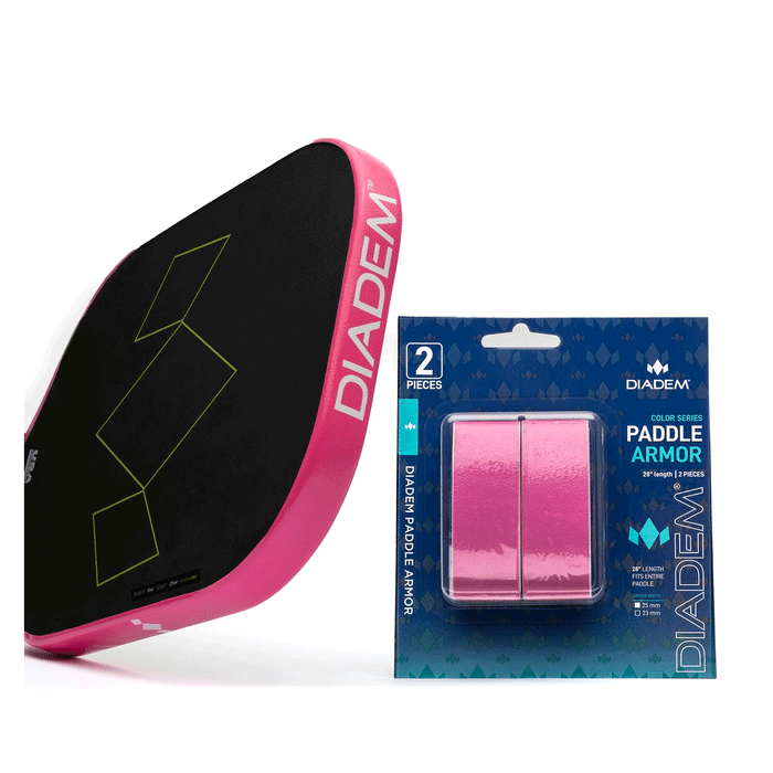 diadem paddle armour 20mm protective tape pickleball paddle pink