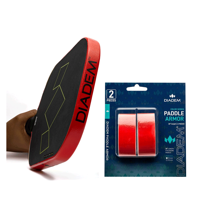 diadem paddle armour 20mm protective tape pickleball paddle red