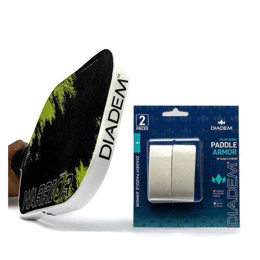 diadem paddle armour 20mm protective tape pickleball paddle white