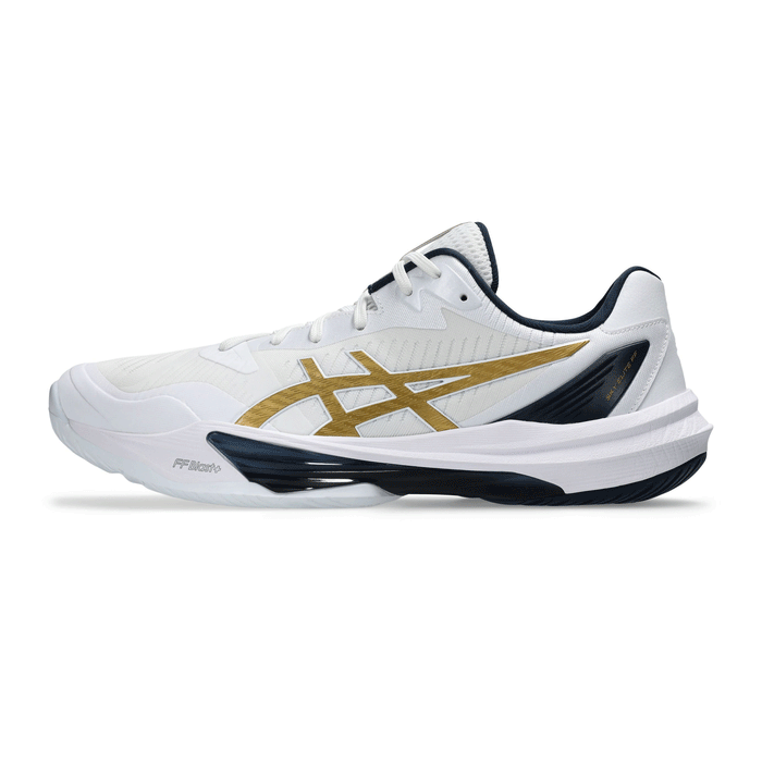 ASICS Sky Elite FF 3 Men s Volleyball Shoes White Pure Gold 9