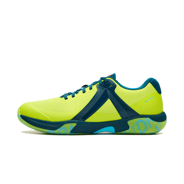 kanso dragonfly 2 indoor court shoe from sweden lime / blue color