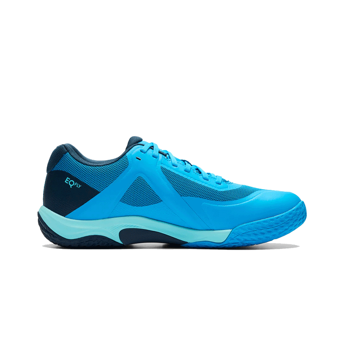 Kanso EQFLY indoor court shoe designed in sweden blue color medial side