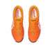 asics gel game 9 pickleball court shoe men orange top view