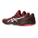 asics solution speed ff2 outdoor court shoe tennis pickleball antique red back view