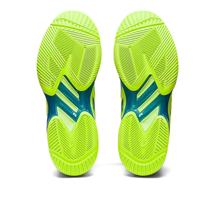 asics solution speed ff2 hazard green womens tennis pickleball outdoor court shoe