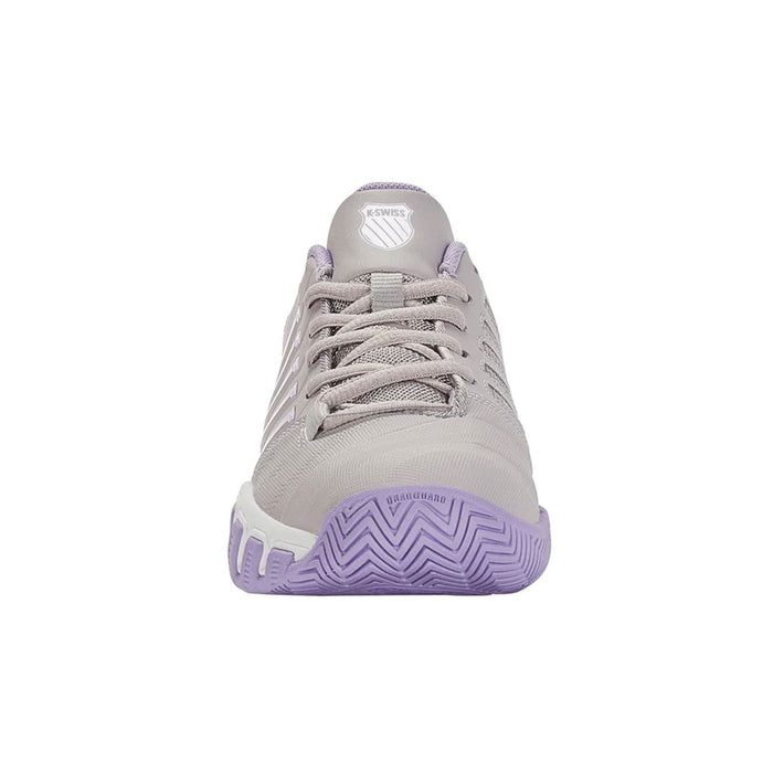 kswiss bigshot light 4 tennis pickleball shoe grey purple outdoor court toe view