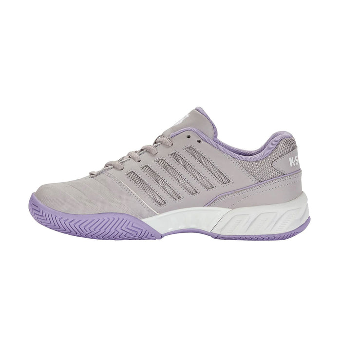 kswiss bigshot light 4 tennis pickleball shoe grey purple outdoor court
