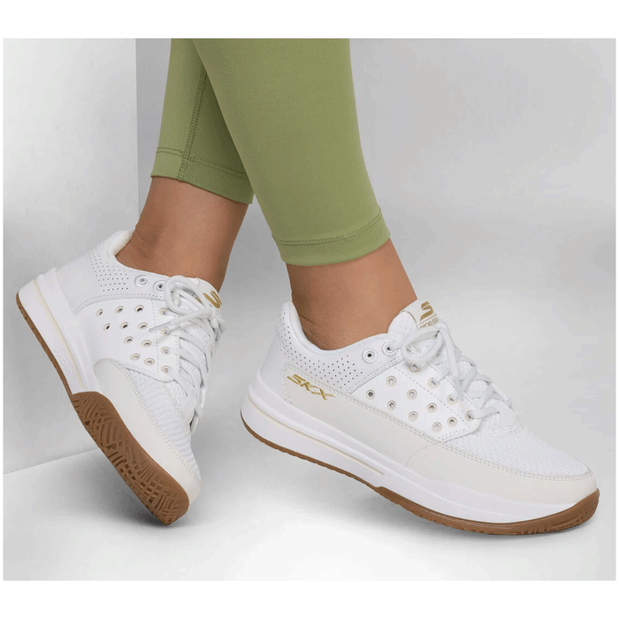 skechers luxe pickleball tennis outdoor court shoe white