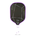 six zero quartz pickleball paddle standard shape graphite purple amethyst