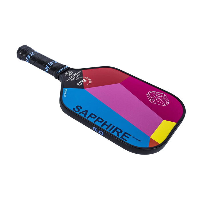six zero saphire gem series pickleball paddle parti color thermoformed 700K Toray