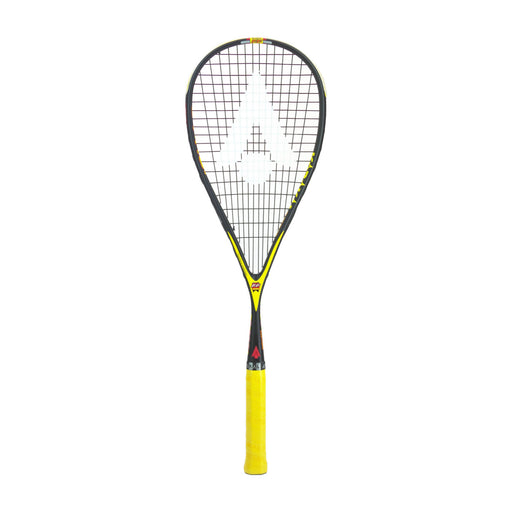 Squash racket with yellow handle on a white background. Karakal S Pro Elite 2.1 model
