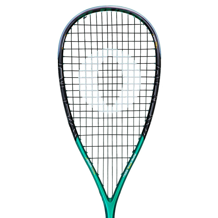Oliver Apex 920 ce Squash racket with green and black design on a white background