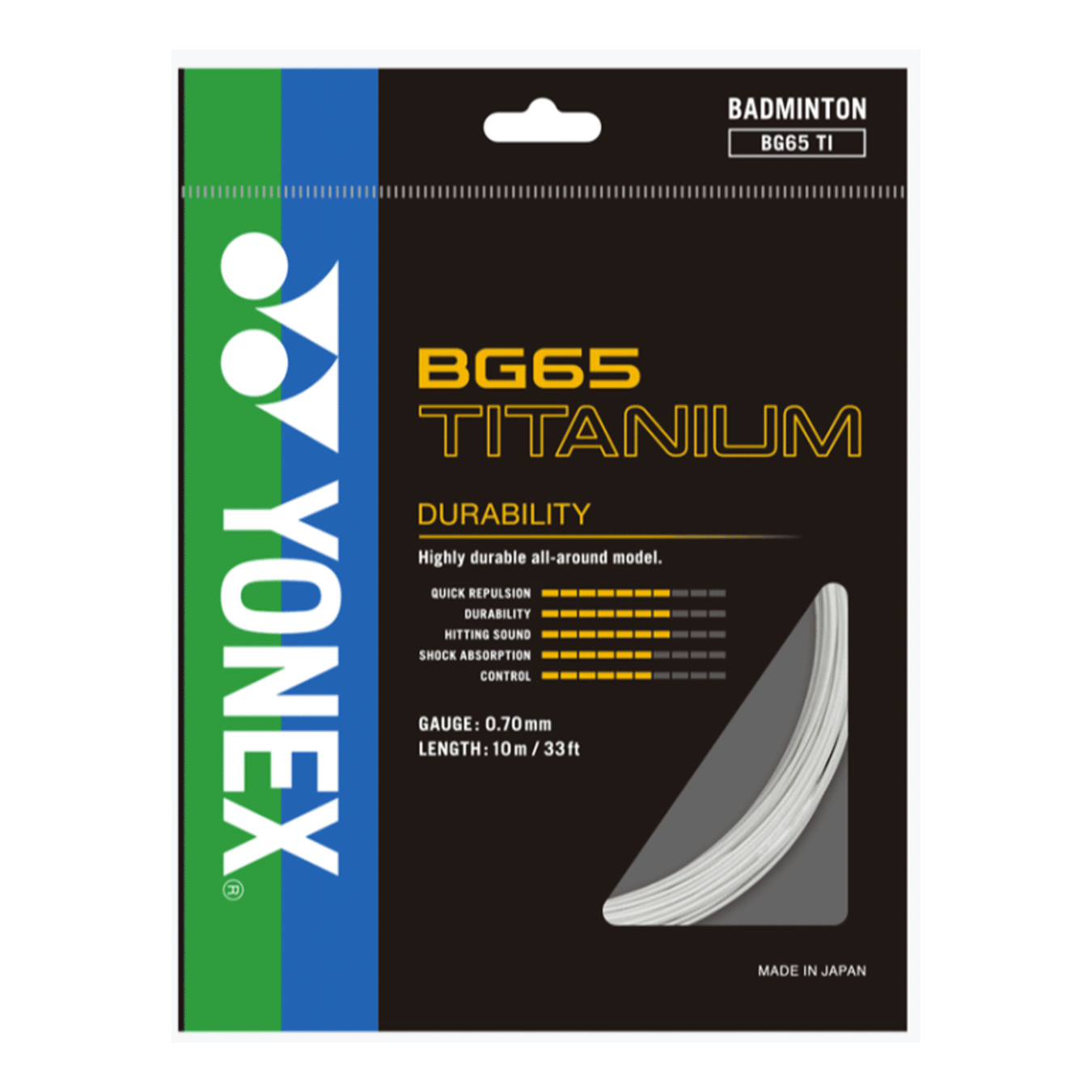 Yonex BG 65 titanium badminton string