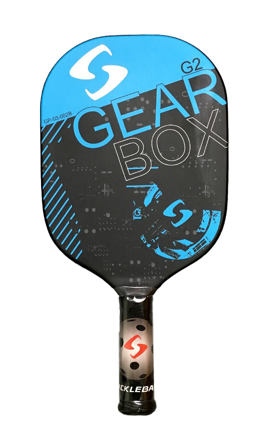 Gearbox G2 Blue A solid edgeless design pickleball paddle — Racquet