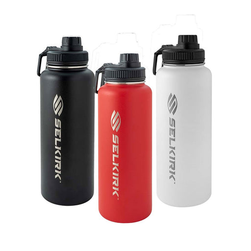 selkirk water bottle 40 oz stainless steel racquet Science kingston ontario canada keep cold 3 colors red black white