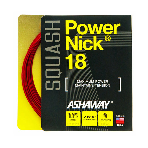 Ashaway Powernick 18 - squash string made for the the power player