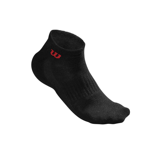 wilson athletic socks quarter black 3 pair per pack