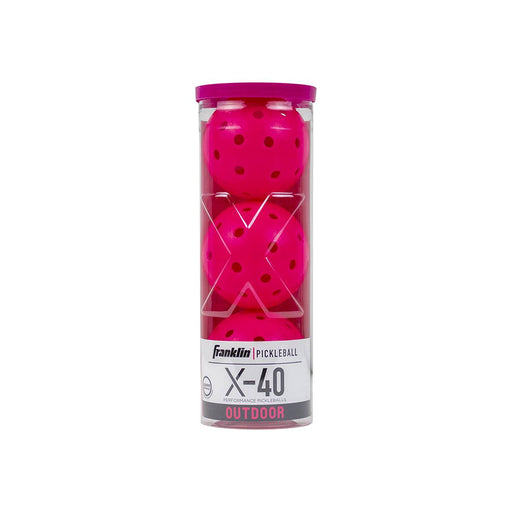 franklin x40 x 40 pickleball balls outdoor pink 3x