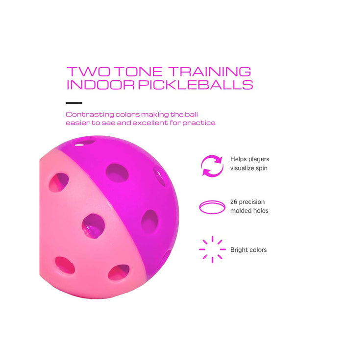 gamma two tone pickleball ball learn spin teach visual aid indoor