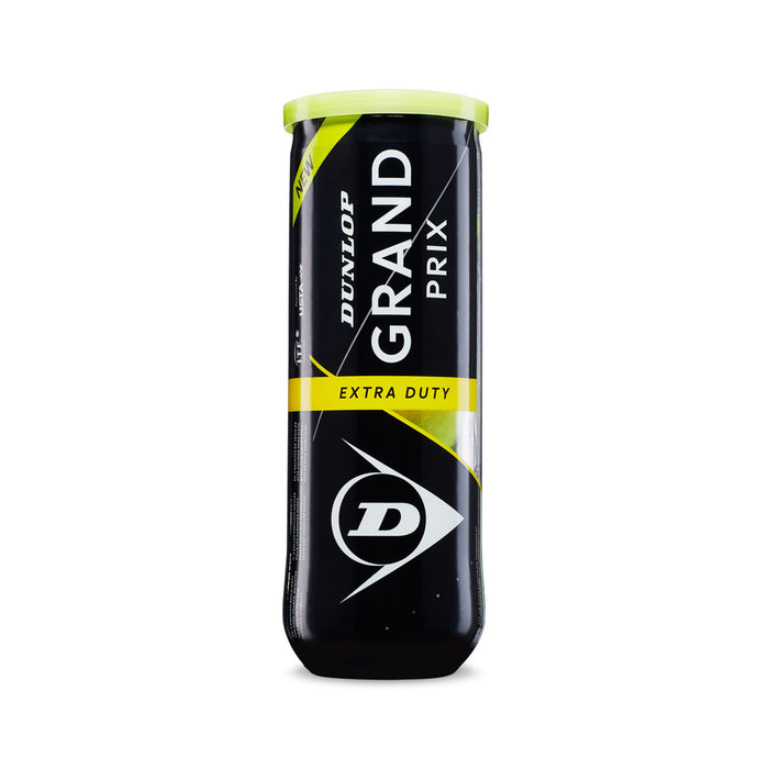 Dunlop Grand Prix XD extra duty hard court tennis ball yellow durable performance