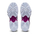 asics gel blade 8 womens indoor court shoe for squash badminton or pickleball. Dive Blue color sole