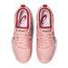 asics womens gel blast 3 ff indoor court shoe for squash badminton pickleball pink color top view