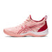 asics womens gel blast 3 ff indoor court shoe for squash badminton pickleball pink color lateral side