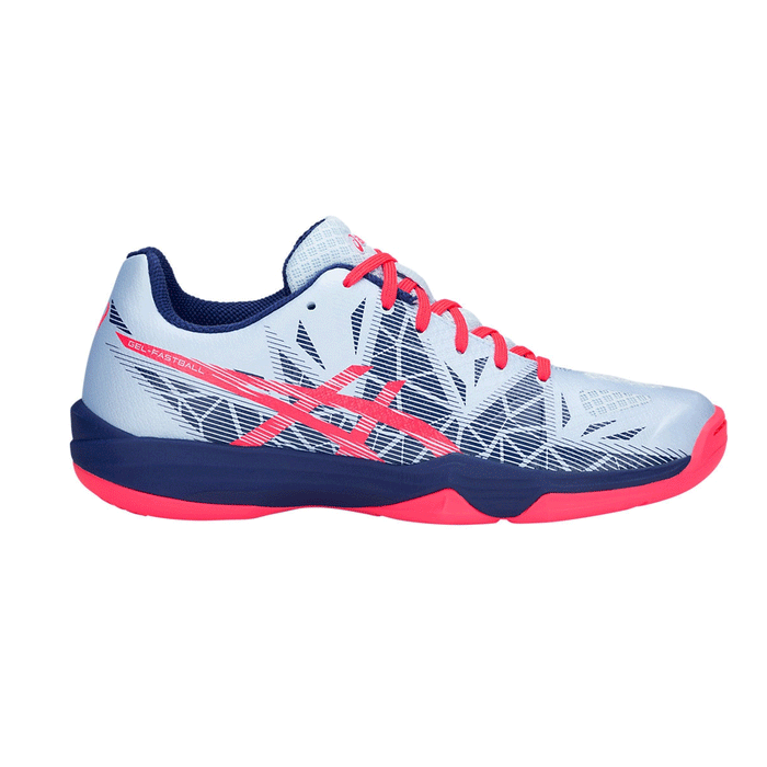 Asics Gel Fastball 3 Ladies light and a bit wider width court shoe Racquet Science