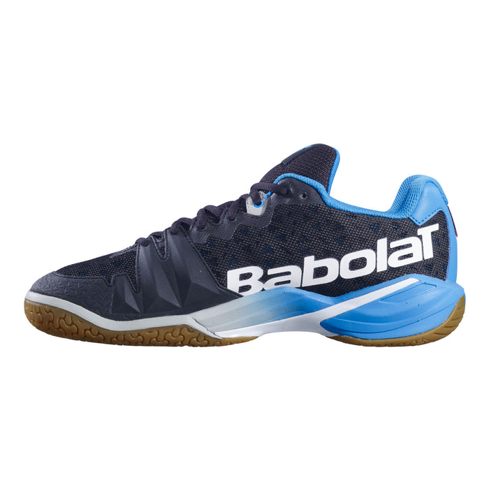 babolat shadow tour mens indoor court shoe for pickleball squash badminton. blue black color