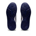 asics gel challenger 13 women's outdoor court shoe for tennis pickleball dive blue soft sky color hardcourt  sole