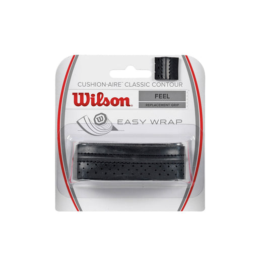 wilson classic contour replacement grip black for squash tennis badminton and pickleball