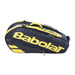 babolat rh x6 racquet bag tennis squash pickleball badminton quality build black yellow 182476 3324921824765