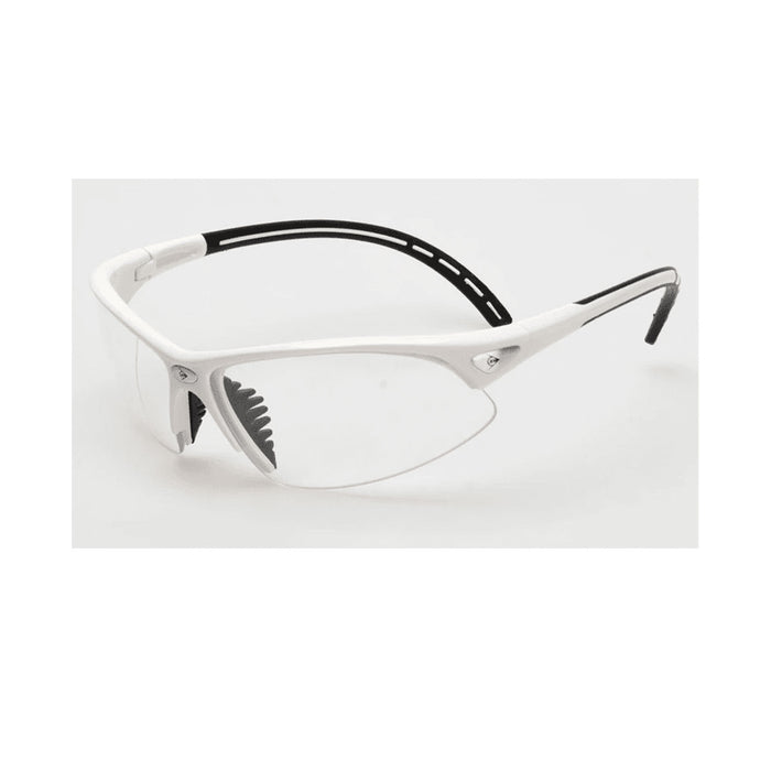 dunlop i amrour squash badminton pickleball preventitive glasses white black colour