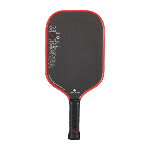 diadem warrior edge red pickleball paddle now at racquet science in kingston ontario canada 16mm thick etched graphite face 4 1/8 grip