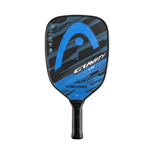 Head Gravity pb pickleball paddle lite quicker faster more manuverable for the advanced player blue/grey