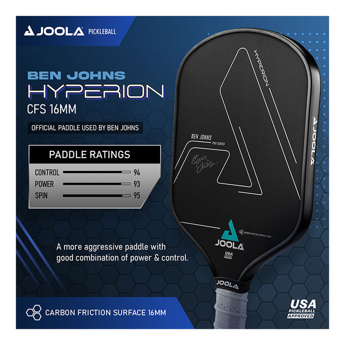 joola ben johns paddle of choice graphite elongated spin heavy big grip size ontario canada hyperion CFS 16mm core 