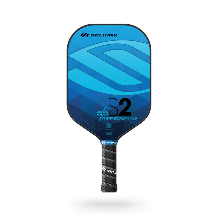 selkirk amped s2 lightweight blue pickleball paddle texture spin large sweetspot ontario canada