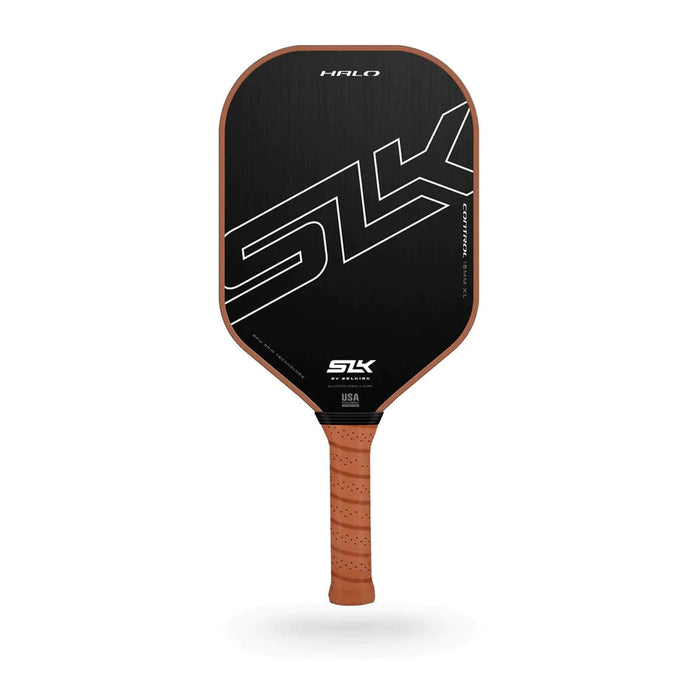 selkirk slk halo control XL 16mm pickleball paddle faux leather grip brown bumper