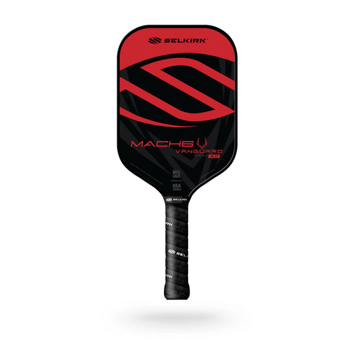 picture of selkirk vanguard 2.0 mach 6 midweight pickleball paddle in red / black color at racquet science in kingston ontario canada