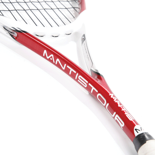 Mantis Pro Tour squash racquet - red, white, black cosmetic.