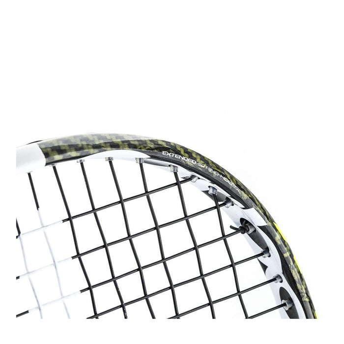 picture of the top of the xtop tecnifibre squash racquet