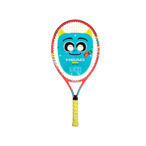 head novak 23 jr racquet junior tennis 98 sq in head size orange monster graphics 6-8 yearsl old