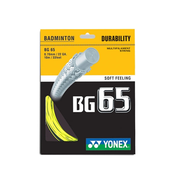 Yonex BG 65 badminton string yellow
