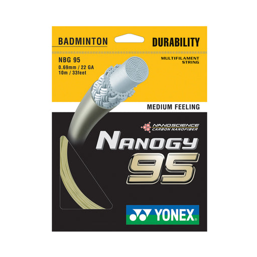 Yonex Nanogy 95 - A string for higher tensions and increased repulsion.