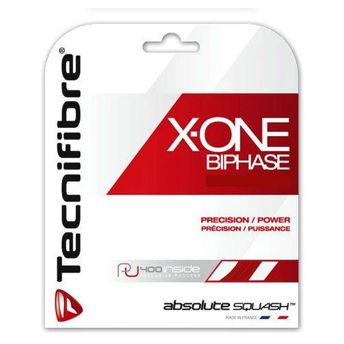 tecnifibre biphase 18 squash string red multifilament power package single set best 