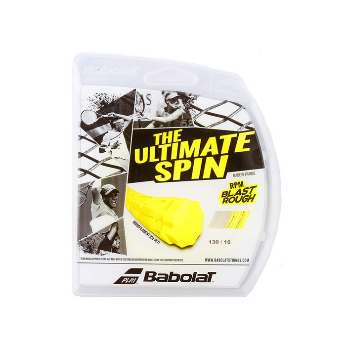 Babolat RPM Blast Rough 16g yellow polyester spin string tennis