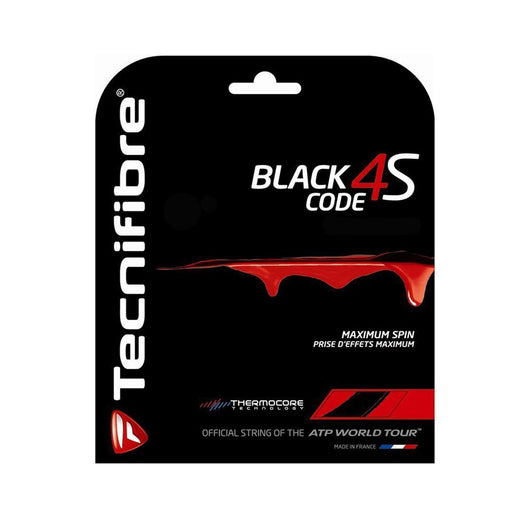 tecnifibre black code 4s 17g gauge 1.25mm square shaped copoly poly low power high spin