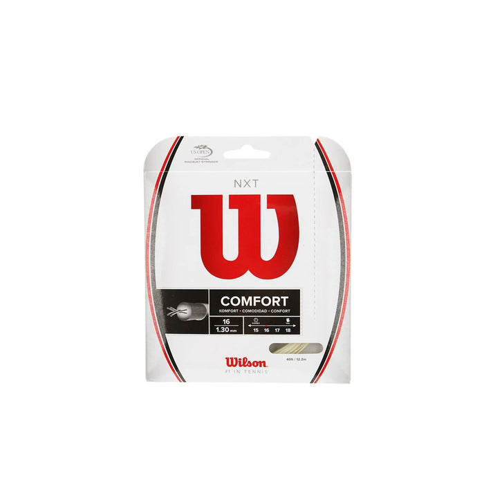 Wilson NXT 16 classic multifilament stiffer for more power string cordage tennis elbow shoulder wrist pain